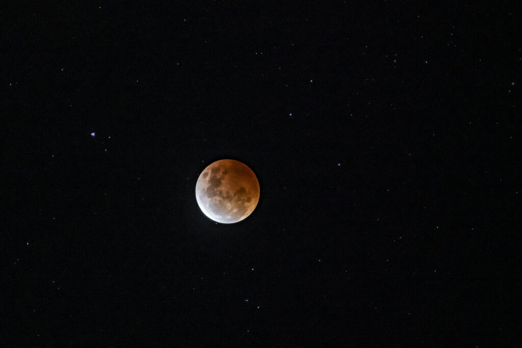 Stunning Full Moon Wallpaper: Serene Starry Night Background