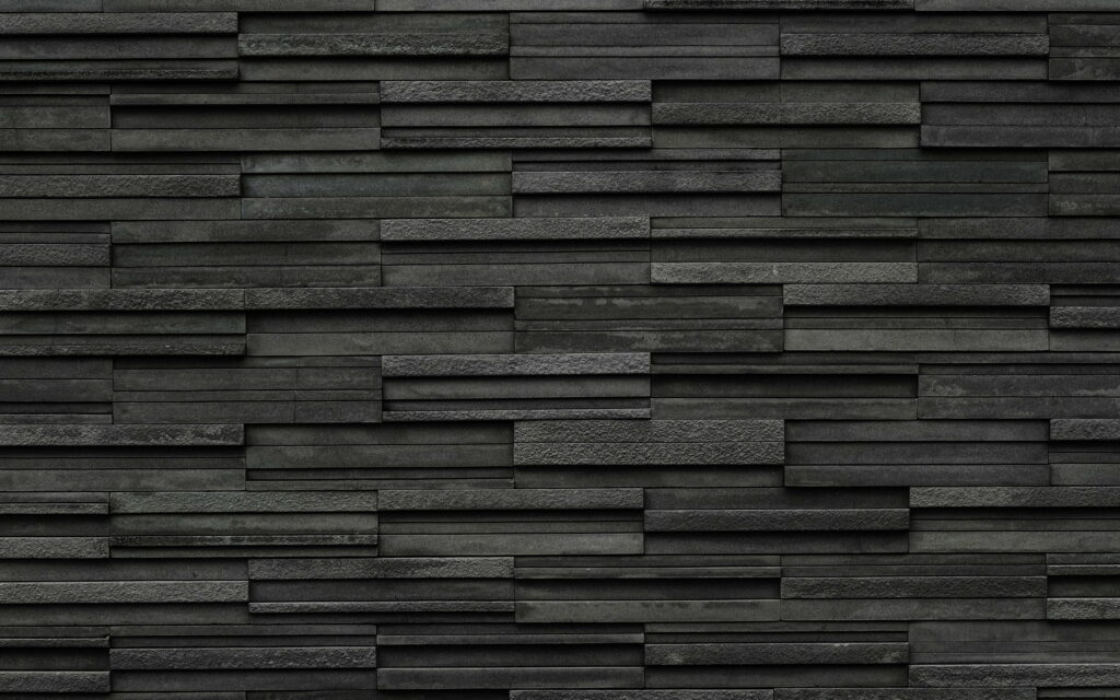 Earthy Elegance: Gray Stone Tiles Embrace Stylish Decorative Walls in QHD Wallpaper