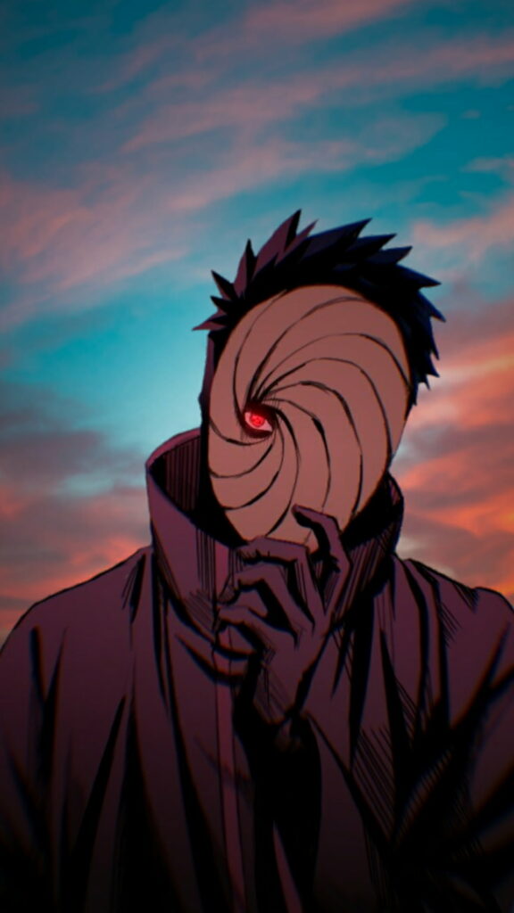 Rising from Despair: Obito's Epic Anime Journey in Naruto's HD Phone Wallpaper