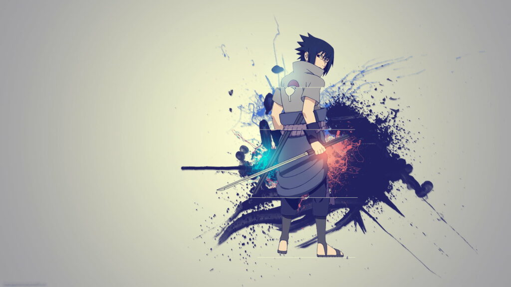 The Legendary Sasuke Uchiha of the Uchiha Clan, Silencing Shadows with His Blade - Mesmerizing Anime HD Wallpaper