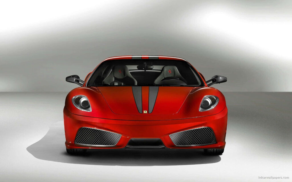 Captivating HD Snapshot: Unveiling the Exquisite Power and Elegance of the Legendary Ferrari F430 in Striking Red Wallpaper