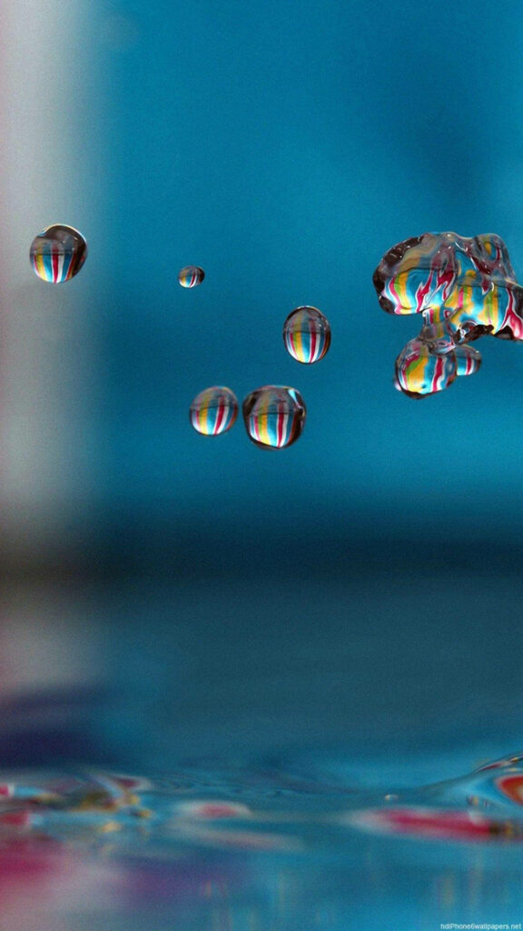 Captivating Water Droplet Illusion: An Exquisite iPhone 8 Live Wallpaper