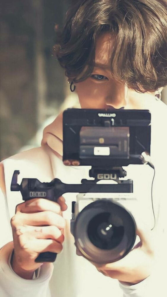 Charming Jungkook Wallpaper: Captivating Camera Lens Inspired by Life Goes On