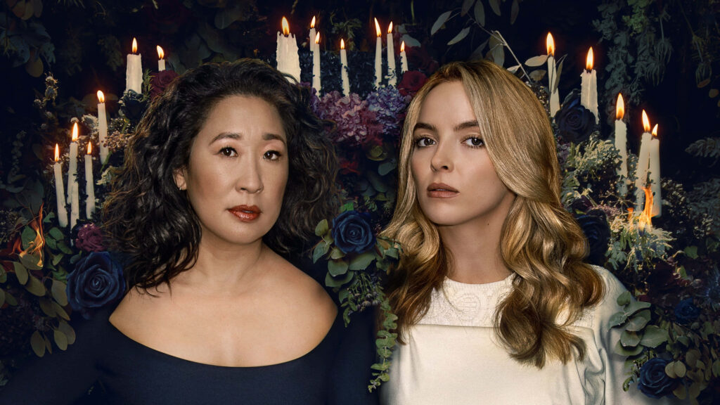 Killing Eve Wallpaper: Elegant Floral & Candle Backdrop