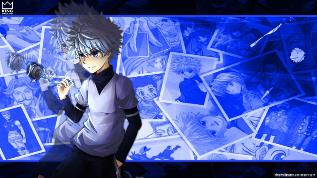 Unleashing Killua's Electrifying Power: Captivating HD Wallpaper from Anime Hunter X Hunter