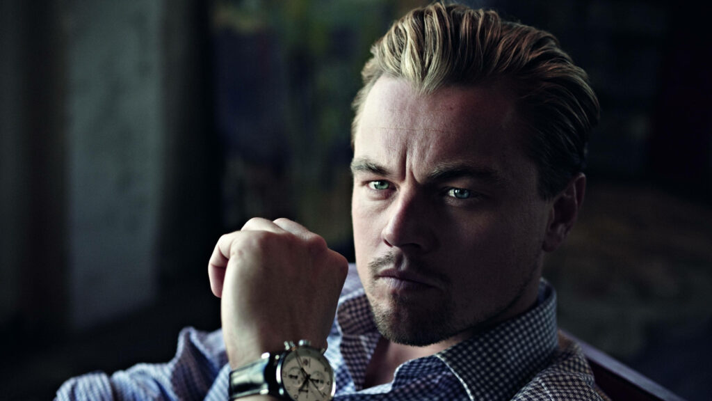 Captivating Leonardo DiCaprio Wallpaper: Intense Gaze & Elegance
