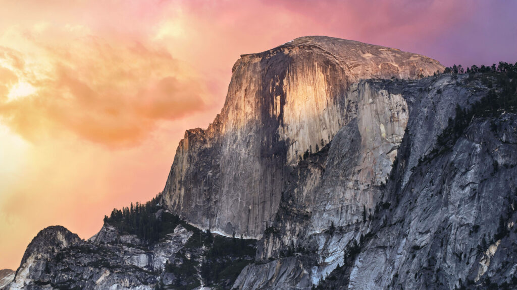 Majestic Mountain Cliff: A Breathtaking Macbook Pro 4k Background Wallpaper