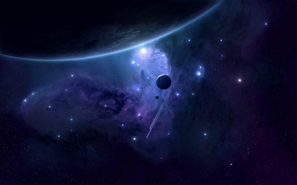 Captivating Outer Space Wallpaper with Stars & Nebula - Cosmic Beauty