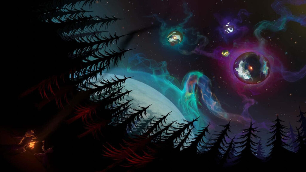 Vibrant Outer Wilds Wallpaper: Cosmic Adventure Background