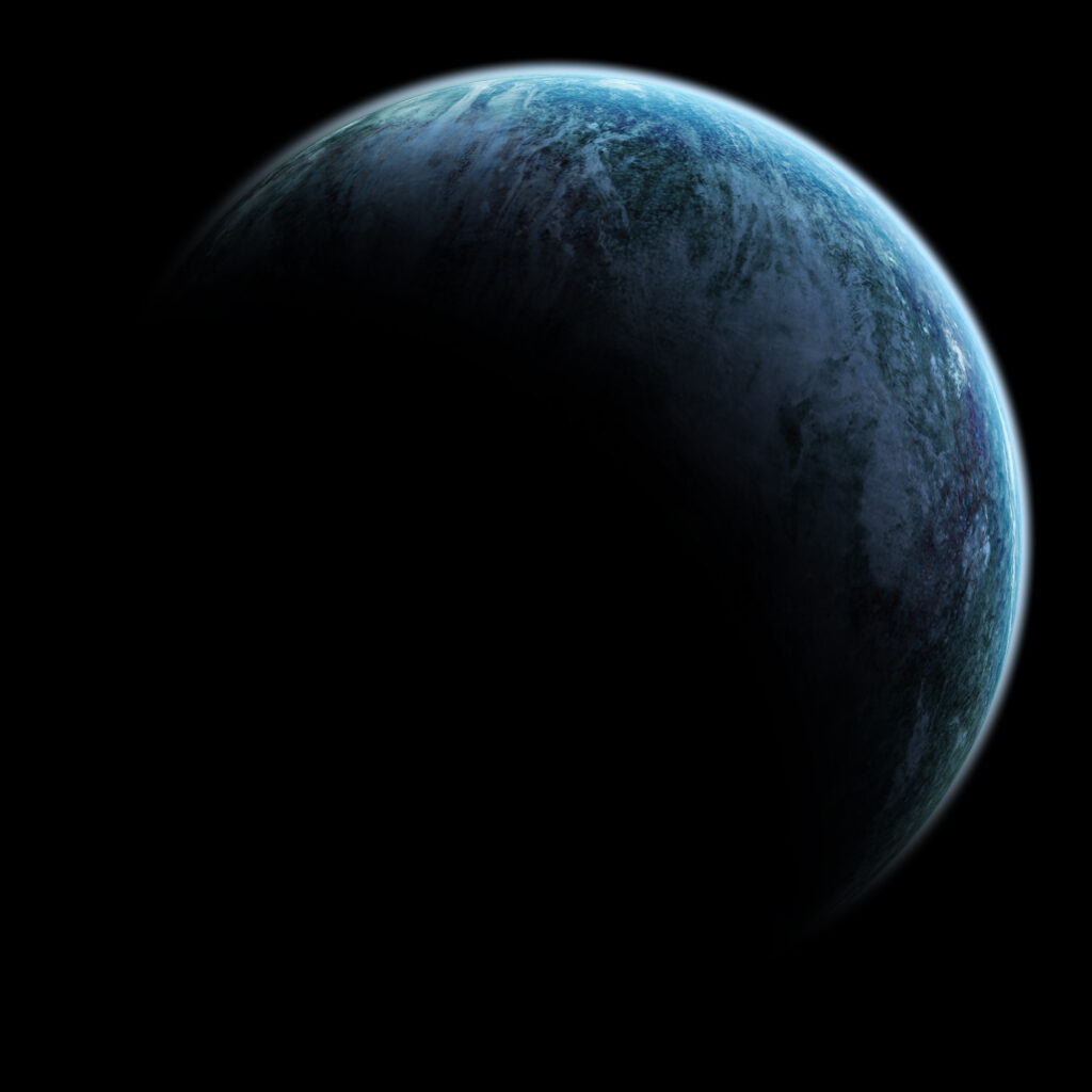 Captivating Cosmic Planet Wallpaper: Illuminated Space Background