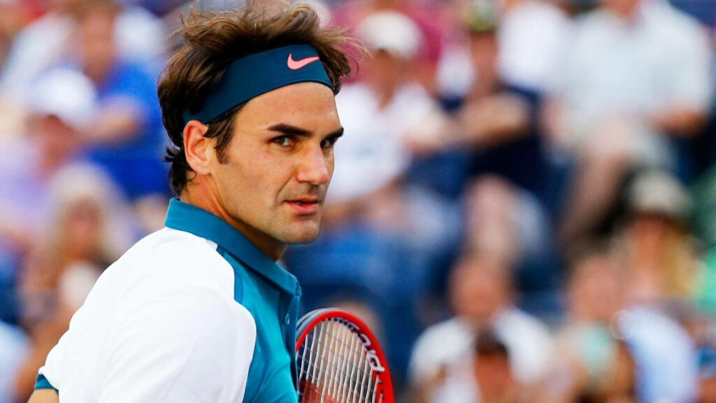 Captivating Roger Federer Wallpaper: Focused & Charismatic Tennis Vibe