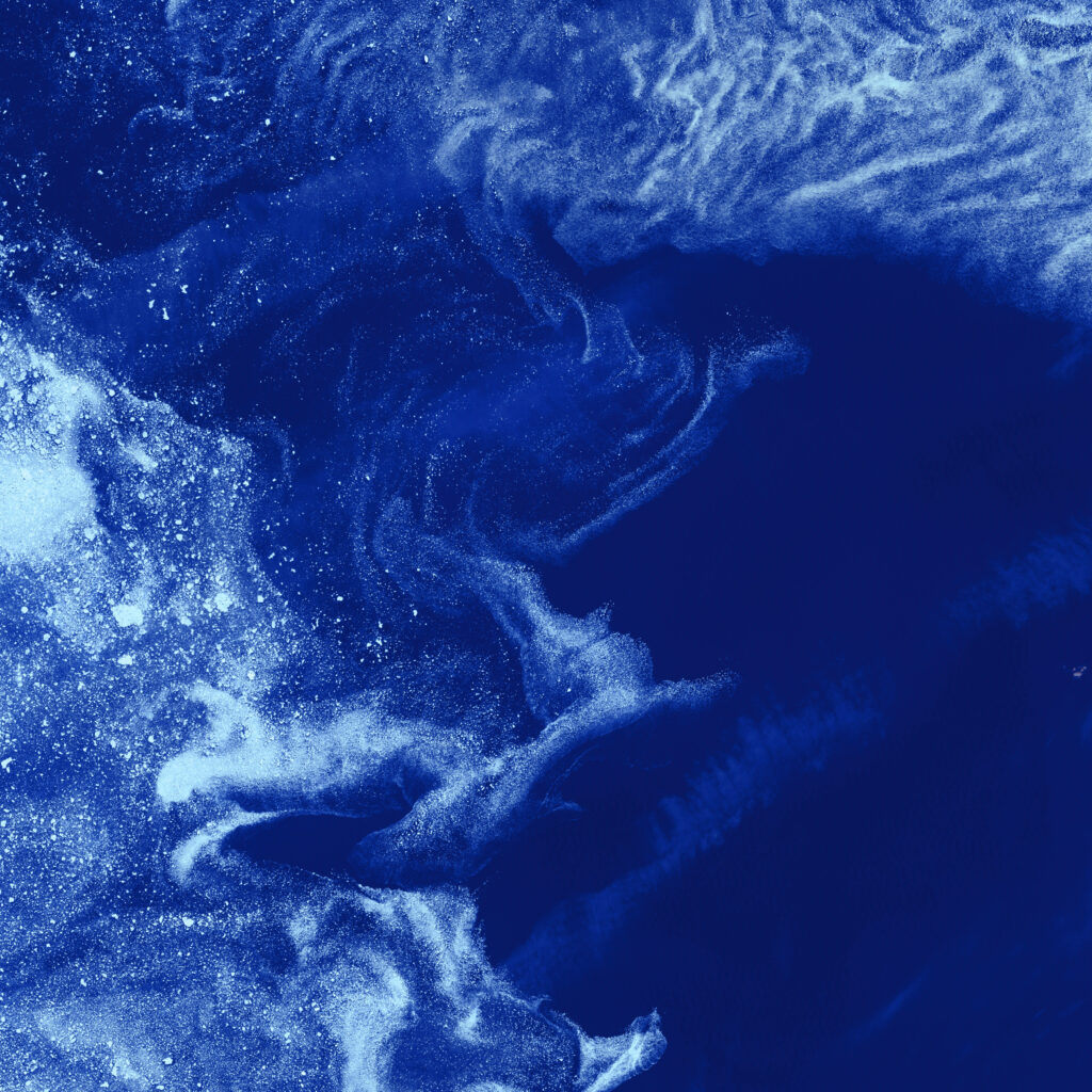 Dynamic Royal Blue Abstract Wallpaper with Textured Swirling Patterns