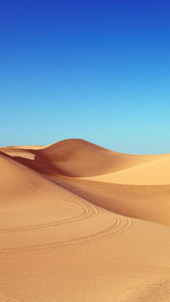 Dazzling Fine Light Brown Sand Dunes: Captured with the Best Smartphone Camera Wallpaper