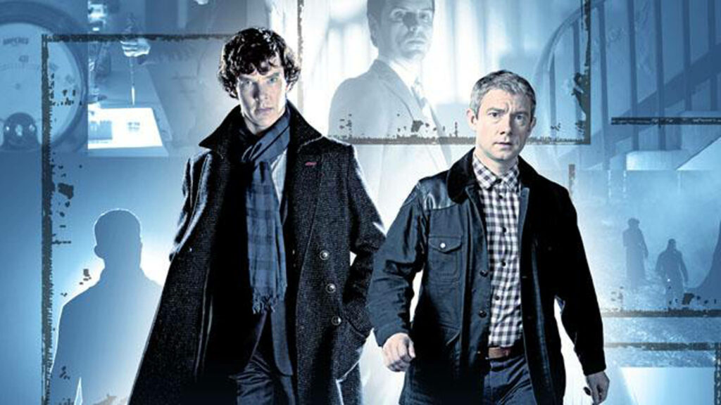 Iconic Sherlock Holmes Wallpaper: Intense Detective Background Art