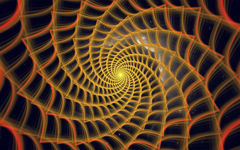 Vibrant Spiral Fractal Wallpaper - Dynamic Abstract Background 3192x2000