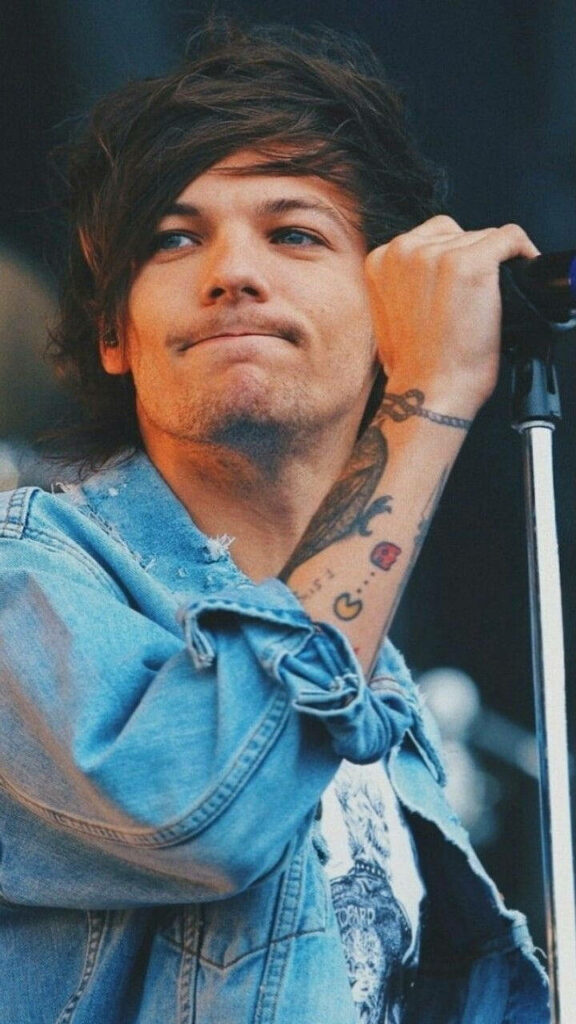 Soulful Serenade: Louis Tomlinson Captivating the Crowd with his Powerful Vocals Wallpaper