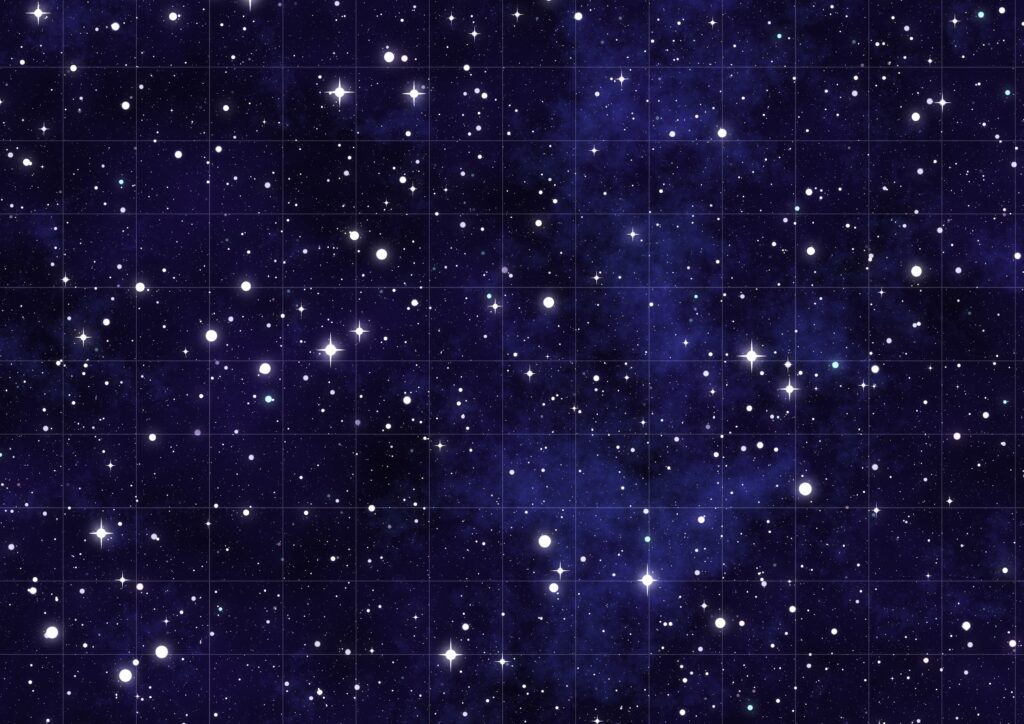Stunning Starry Sky Wallpaper with Lattice Grid - Perfect for Space Lovers