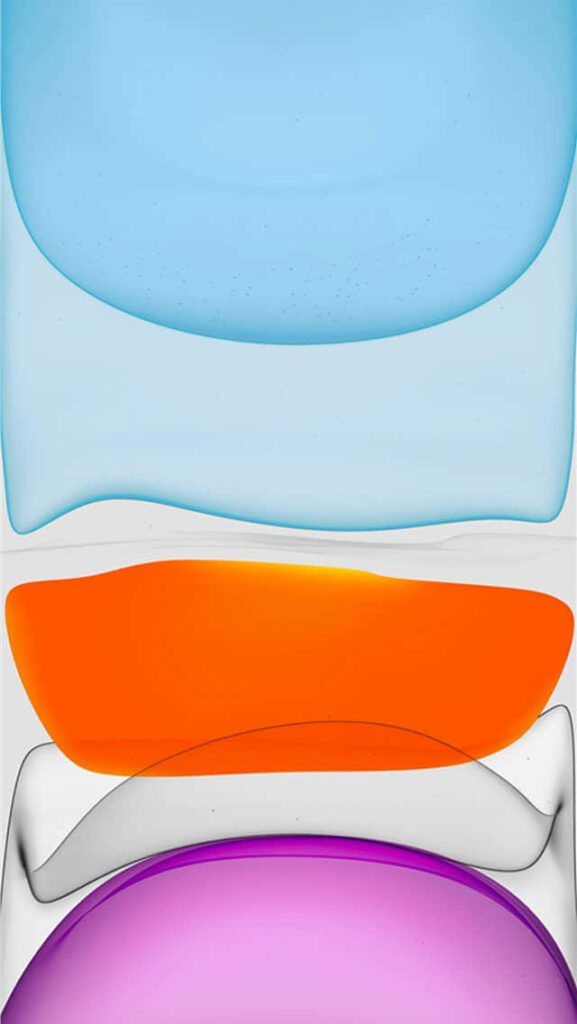 Blue Orange and Purple Transparent iPhone Wallpaper