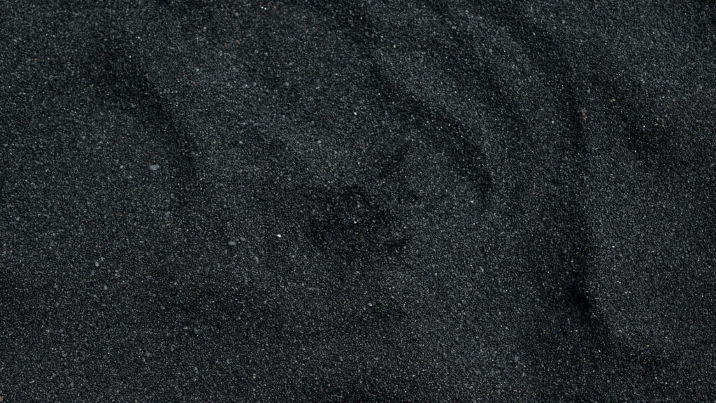 Abstract Black Sand Texture - Mesmerizing Desktop Background Wallpaper