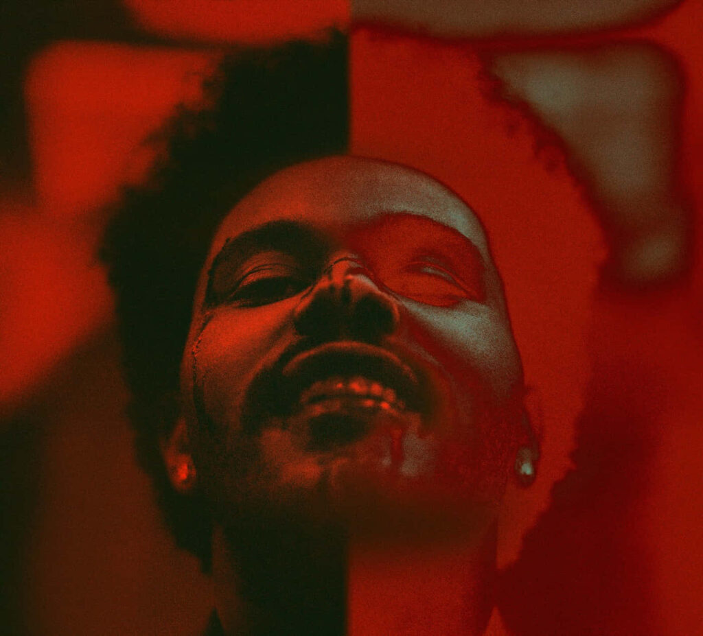 Stunning After Hours Wallpaper: The Weeknd's Dramatic Red Art