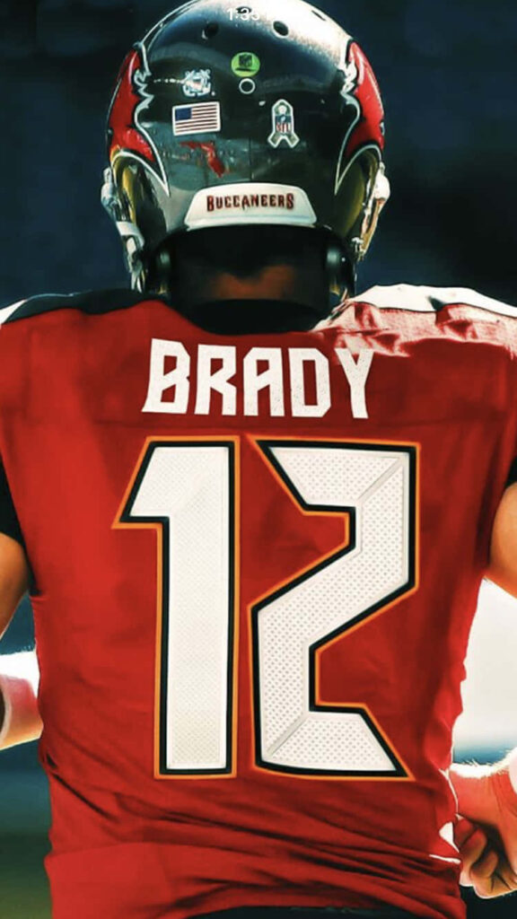 Tom Brady Buccaneers Wallpaper: Bold Background Featuring Jersey 12
