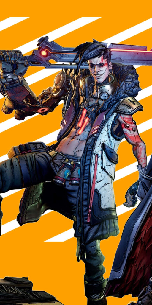 The Fiery Visage of Troy Calypso: A Captivating Borderlands 3 Character Portrait Wallpaper