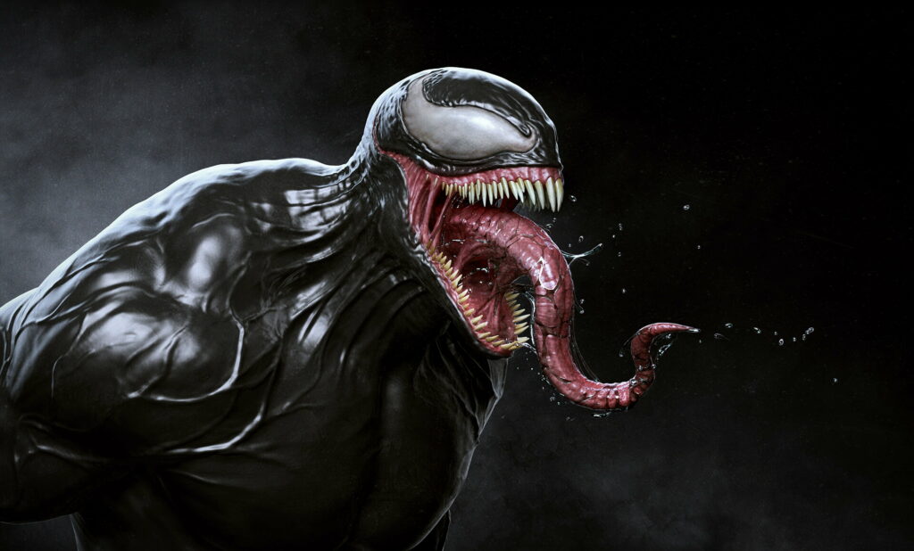 Digital Masterpiece: Epic Venom Superhero Art in Stunning 4K Wallpaper