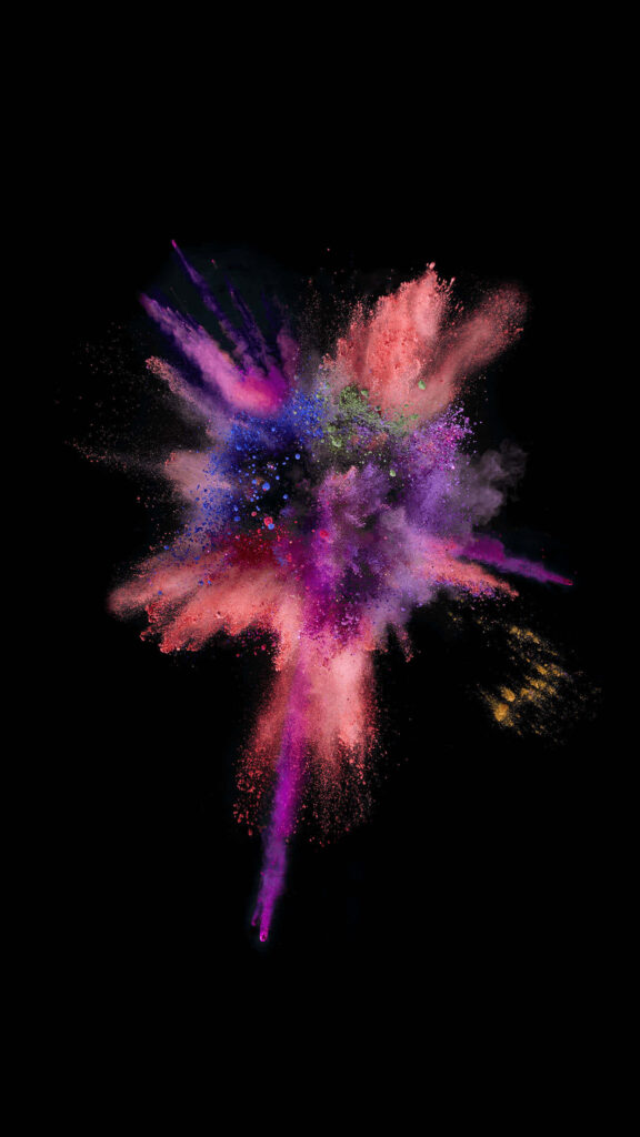 Stunning Super Amoled: Bursting Colors in Vibrant Splash – 1242 X 2208 Background Photo Wallpaper