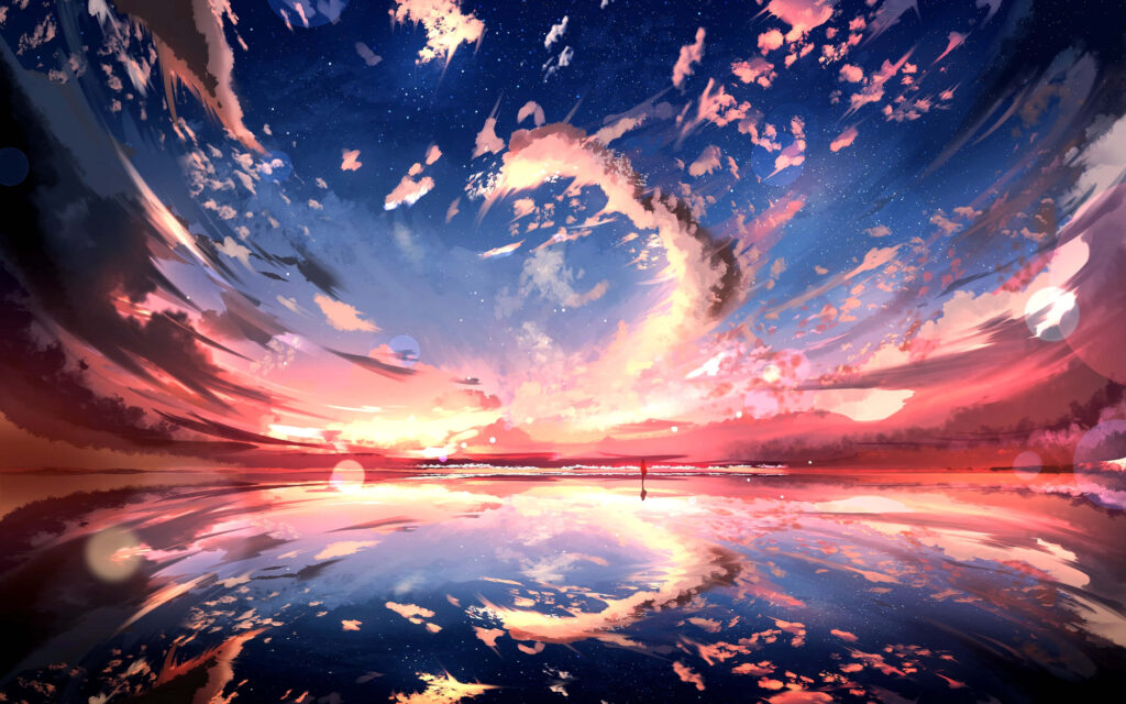 Vividly Stunning 4k Ultra HD Background: A Cool Fusion of Colors Wallpaper