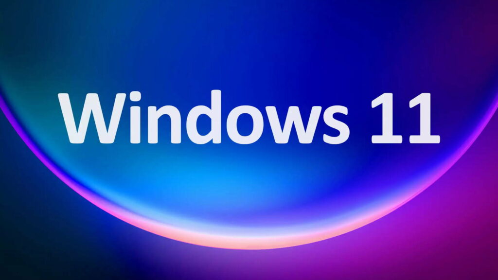 Lustrous Hues: Ethereal Windows 11 Ambiance in Blue & Purple HD Wallpaper