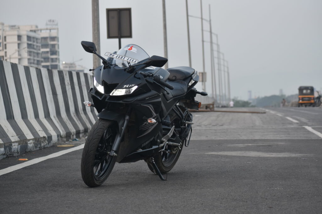 Yamaha R15 and R1: Captivating Bikes in a Striking 5K Wallpaper Background