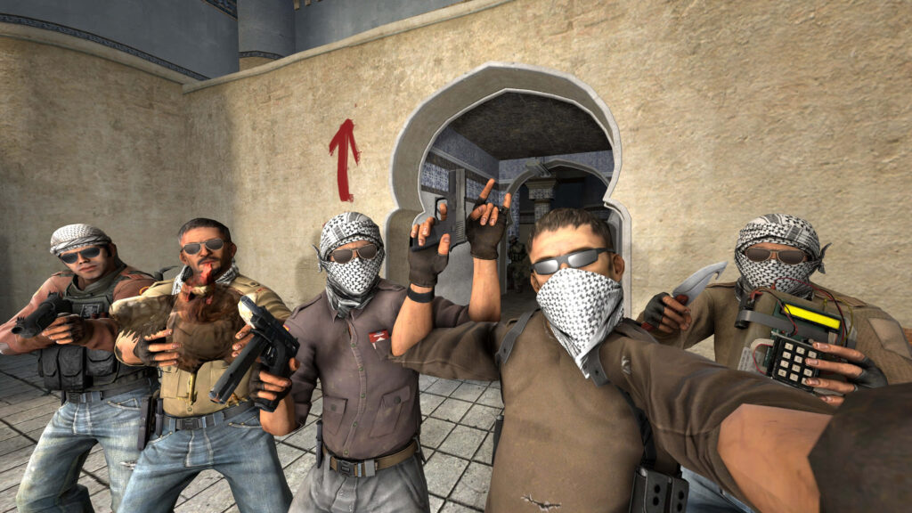 4K Background: Hilarious Terrorists' Selfie in Counter-Strike Global Offensive! Wallpaper