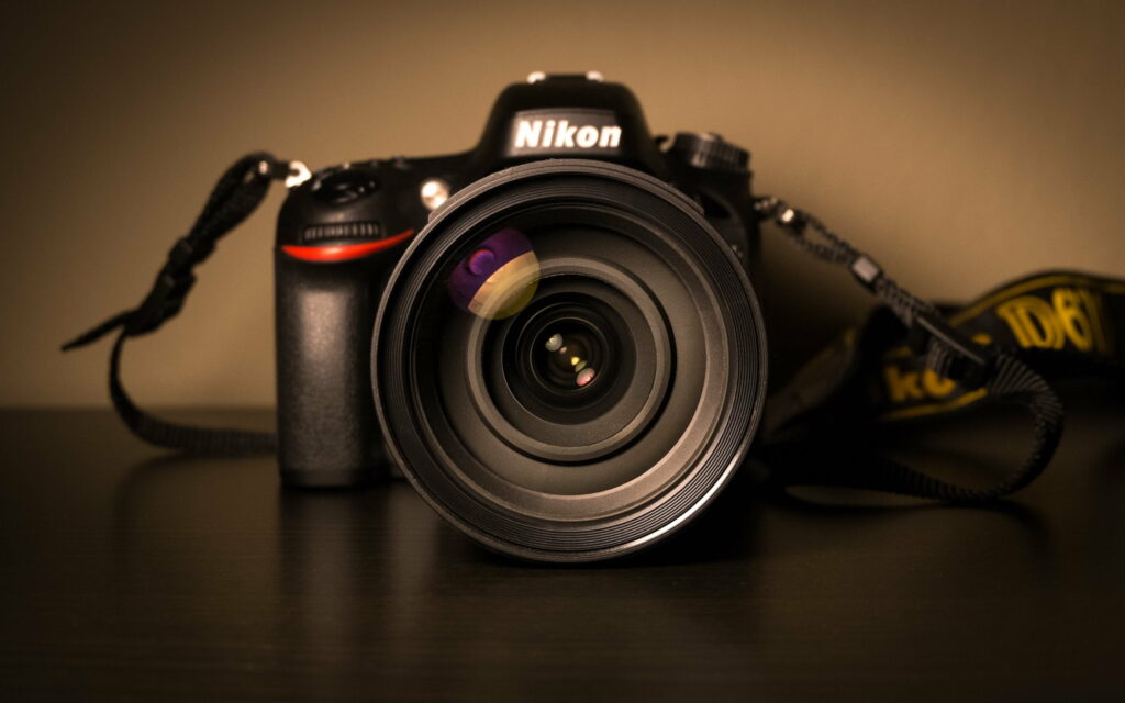 Capturing Moments in High-Definition: Nikon DSLR Camera Wallpaper