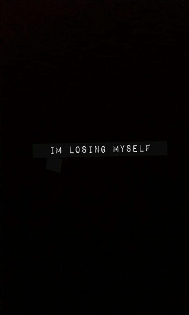 Struggling in Silence: A Captivating Phone Background Reflecting Inner Turmoil Wallpaper