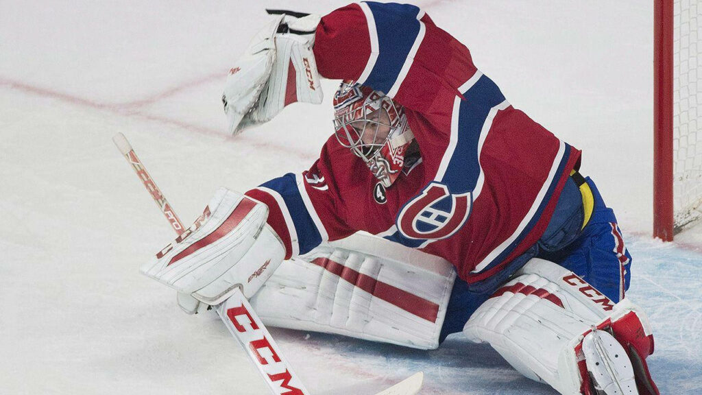 Carey Price Action Wallpaper: Agile Goaltender in Game Moment