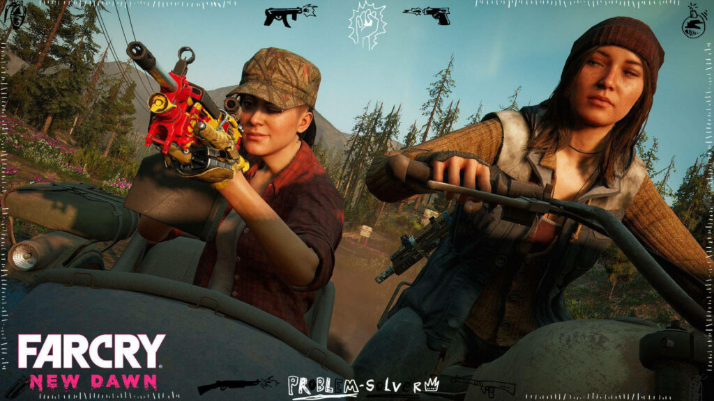 Knight Sidecar Sniper Showdown: Carmina Rye Takes Aim in Far Cry New Dawn Wallpaper