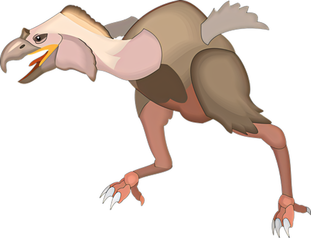 Dynamic Cartoon Terror Bird Wallpaper - Prehistoric Art Background