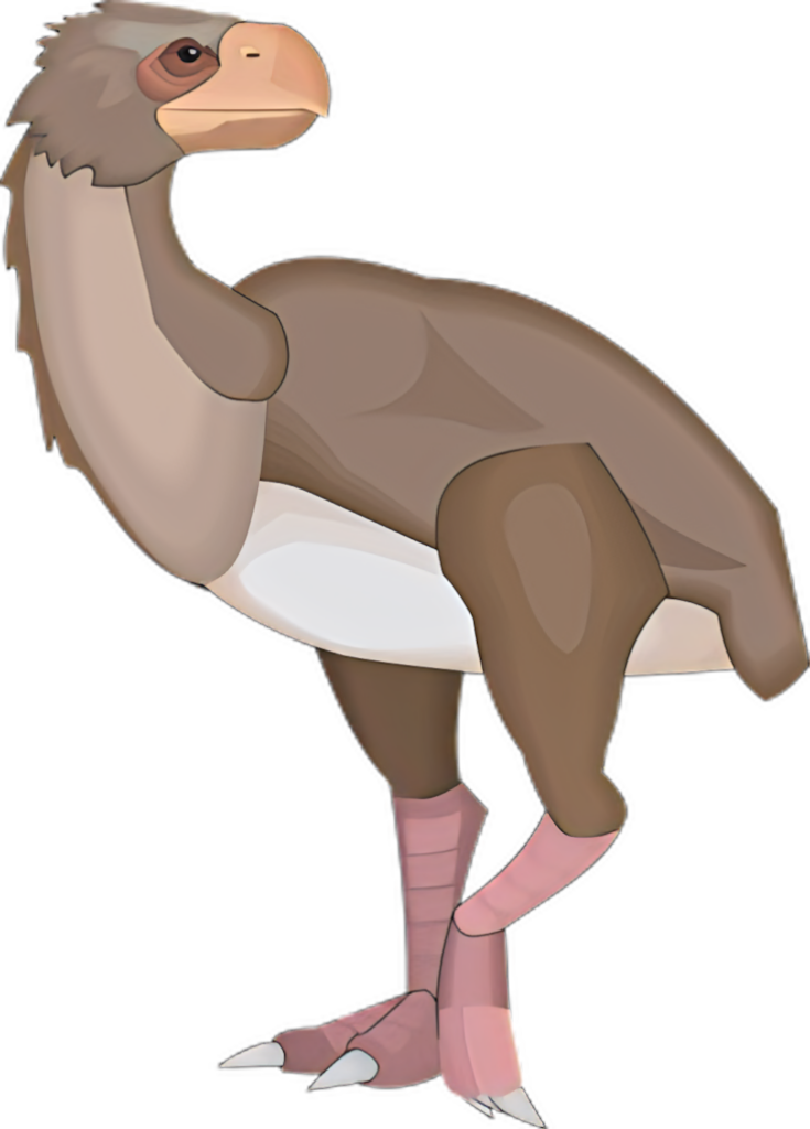 Cartoon Vulture Wallpaper – Colorful Illustration on Transparent PNG