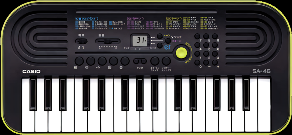 High-Quality Casio SA-46 Keyboard Wallpaper - Compact Design PNG