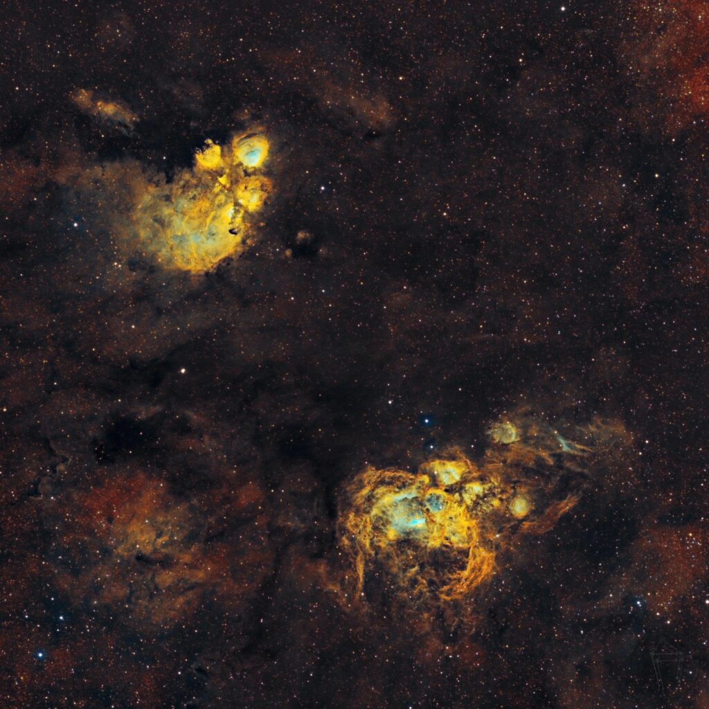 Cat Paw Nebula Wallpaper: Glowing Cosmic Patterns in Deep Space