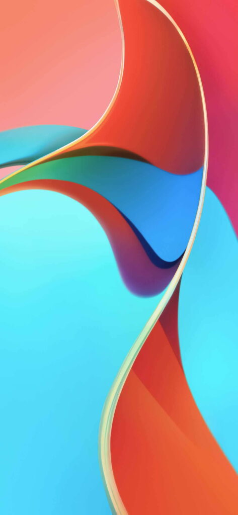Crimson Bliss: Vibrant HD Wallpaper capturing Redmi 8A's Stunning Stock Background