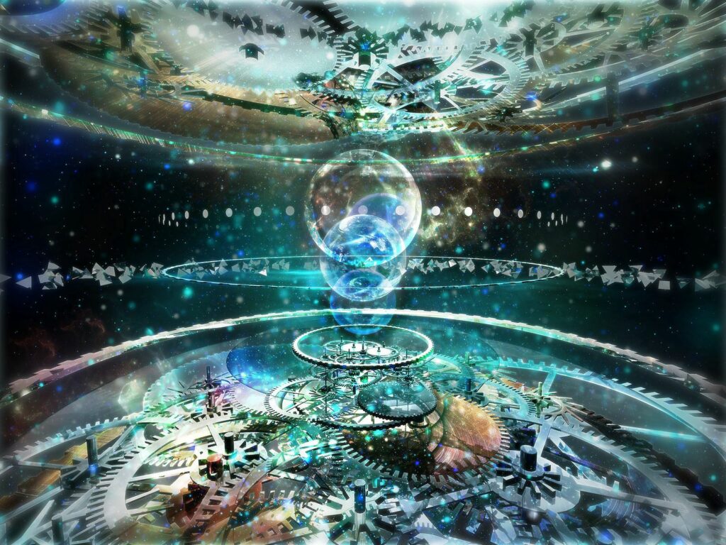Celestial Mechanical Gears Wallpaper - Abstract 1600x1200 Background