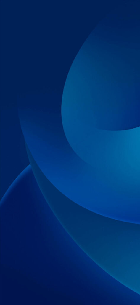 Enchanting Blue Abstract Circles: Mesmerizing Digital Art for Ios 16 Wallpaper