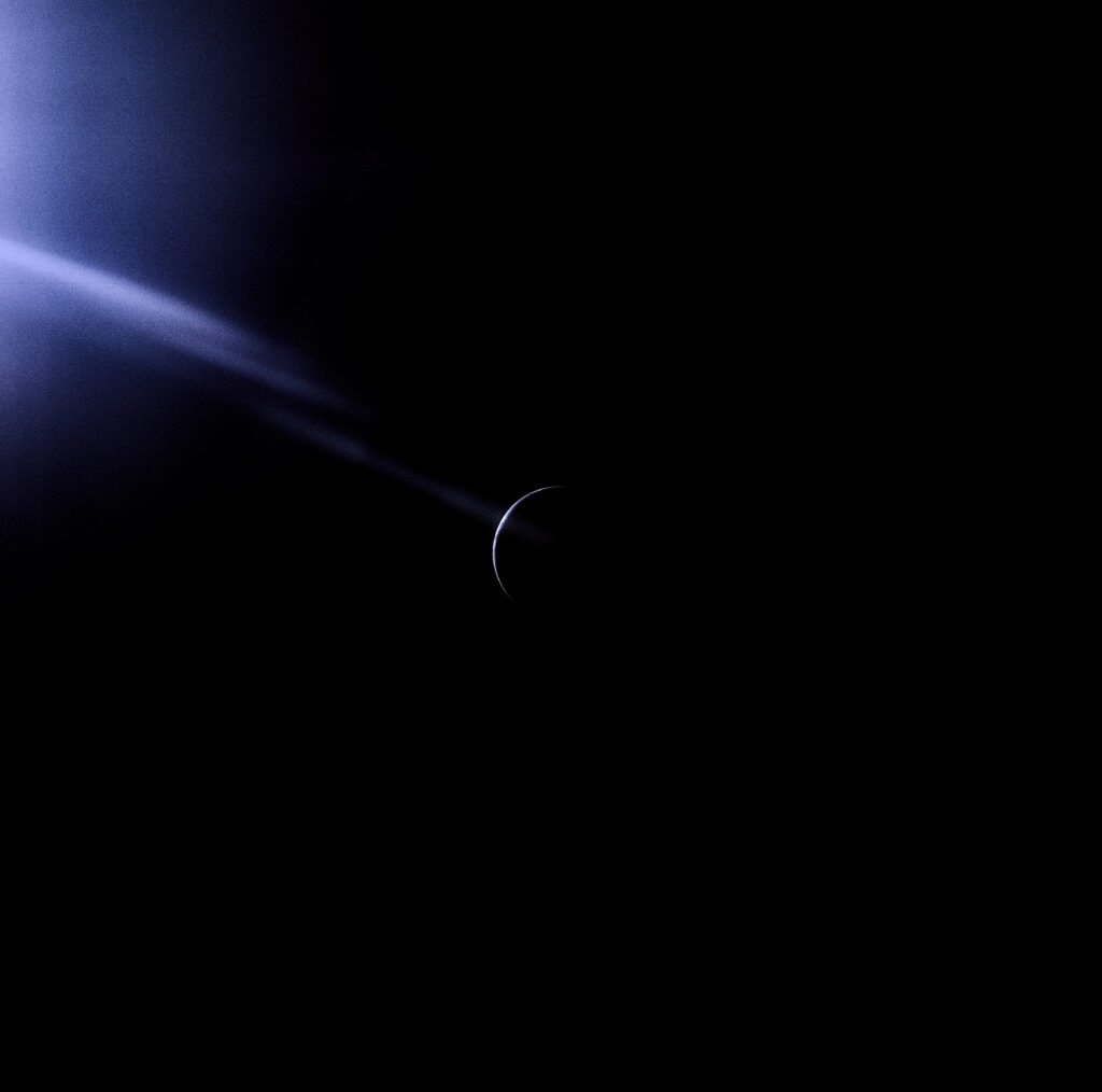 Celestial Wallpaper: Stunning Partial Lunar Eclipse in Space