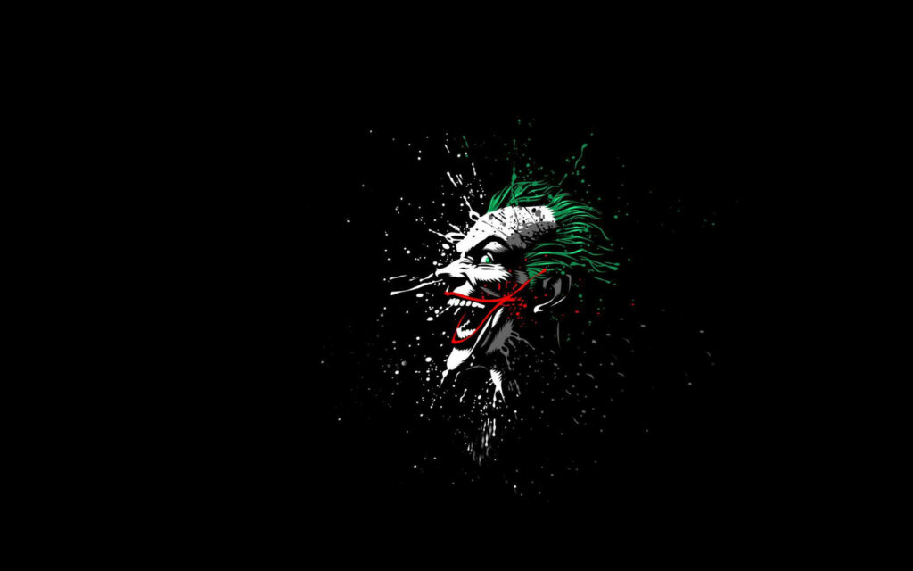 Chaotic Brushstrokes: The Joker's Psychedelic 4K Ultra HD Canvas Wallpaper