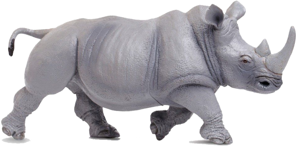 Isolated Charging Rhinoceros Wallpaper - Powerful Horn & Motion