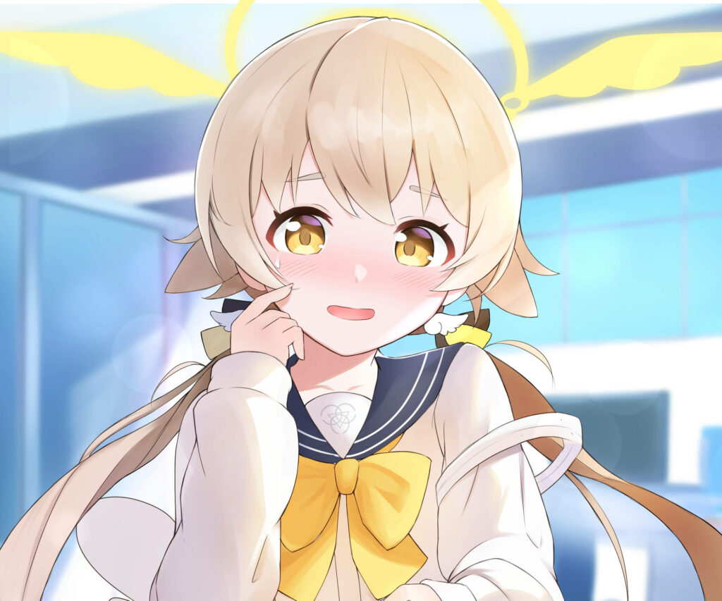 Charming Ajitani Hifumi Wallpaper: Adorable Anime with Cheerful Vibes