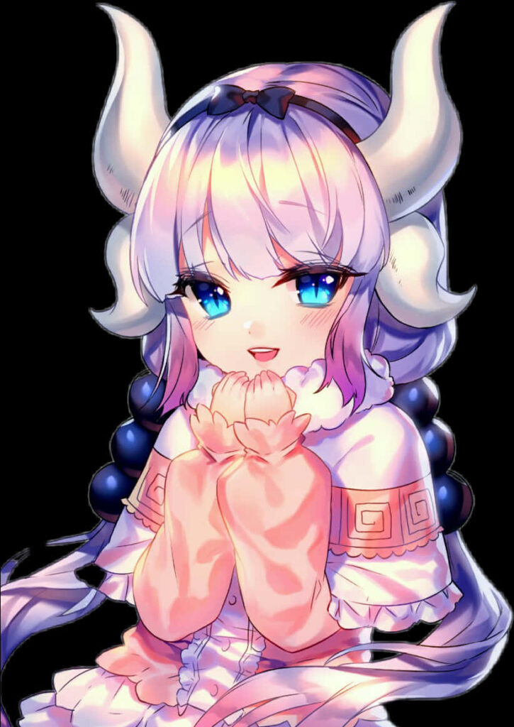 Vibrant Dragon Girl Wallpaper: Charming Fantasy Art with Pastel Colors