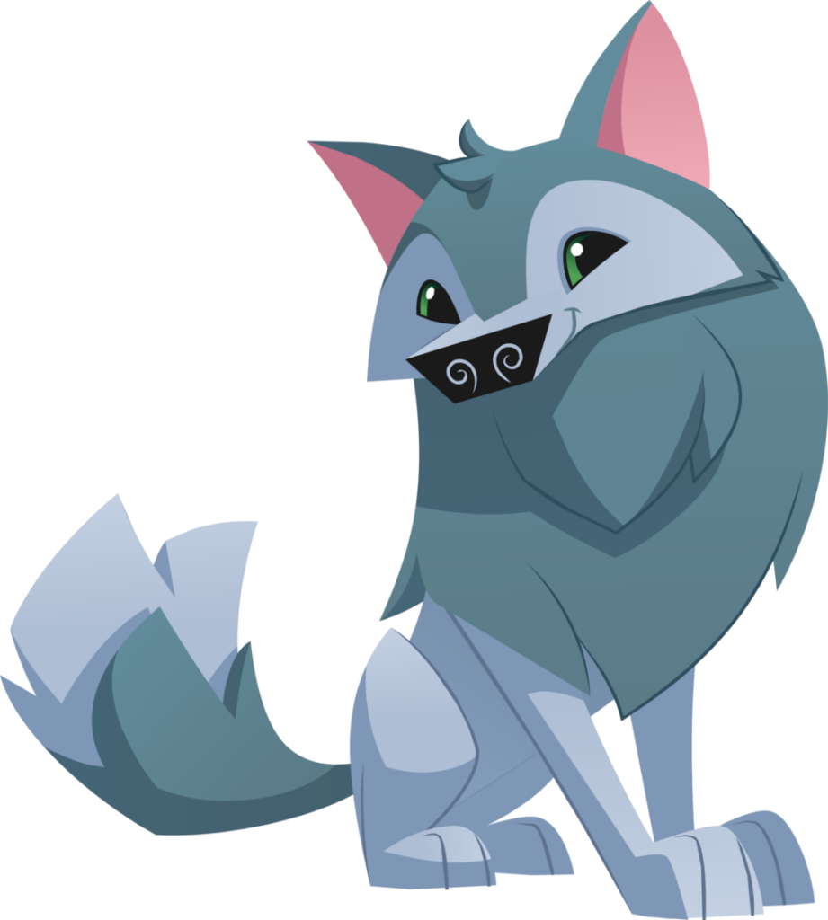 Charming Animated Arctic Fox Wallpaper - Cute & Whimsical Design