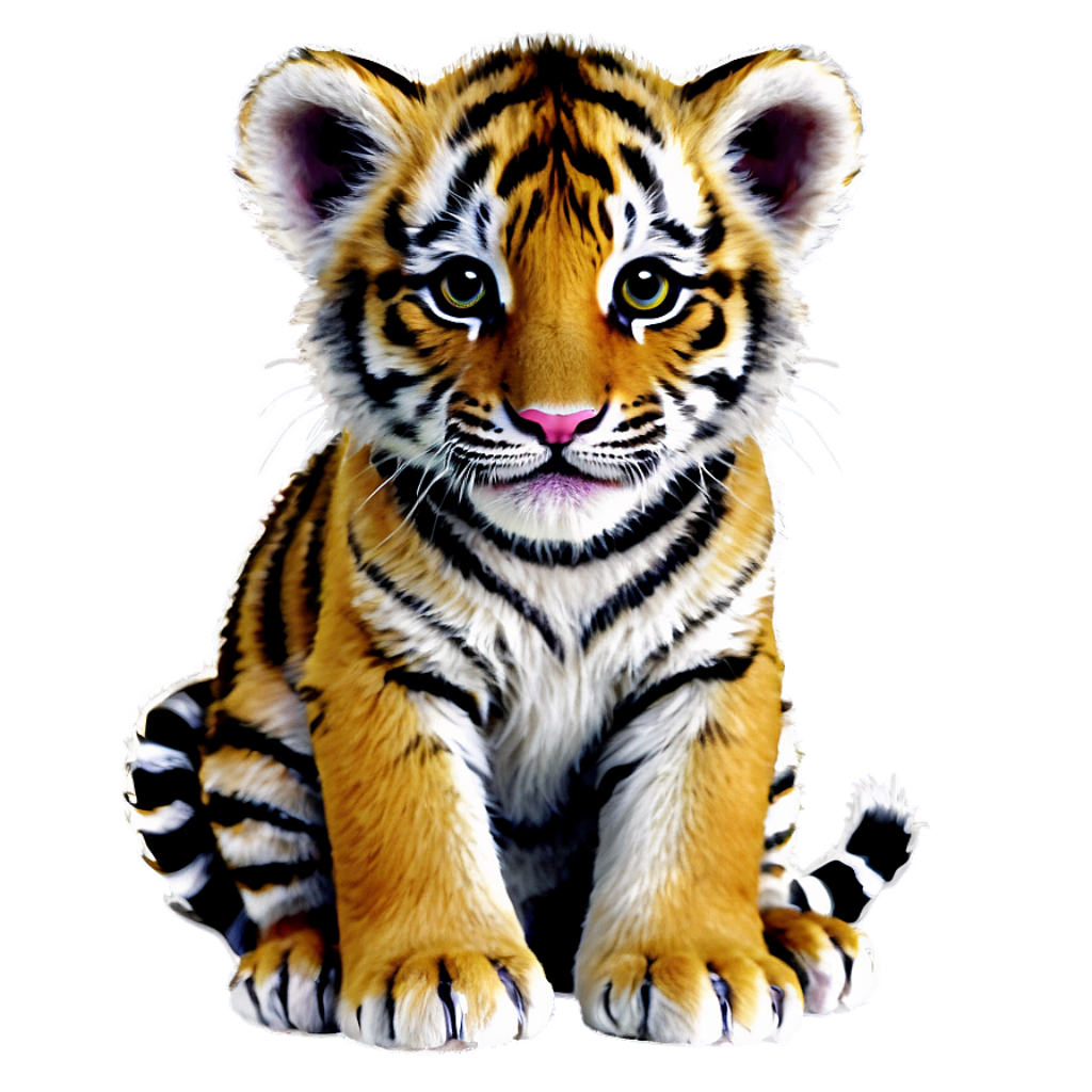 Adorable Baby Tiger Wallpaper: Striking Stripes & Bright Eyes